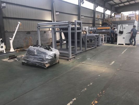 Alambre Mesh Welding Machine del estante de la materia del control numérico