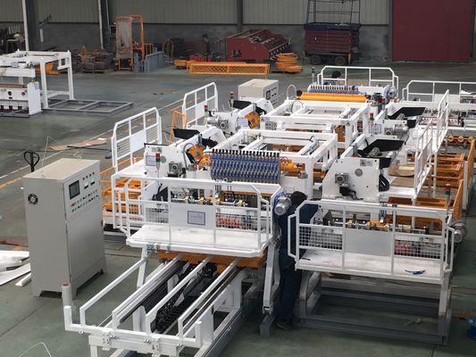 Solución automática del estante de la plataforma de Mesh Welding Machine For Goods del alambre completamente de 500m m
